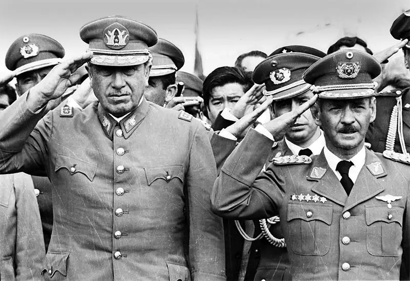 Augusto Pinochet as the embodiment of military authoritarianism