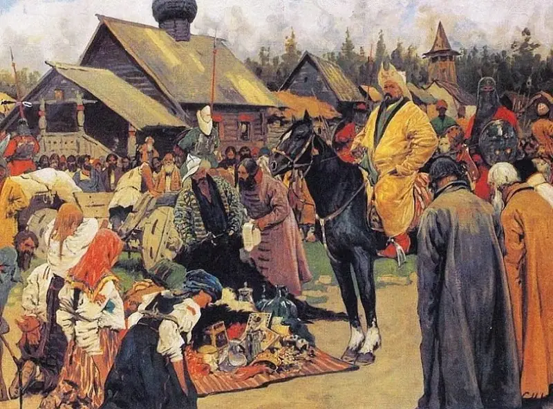 Collection of tribute by the Golden Horde