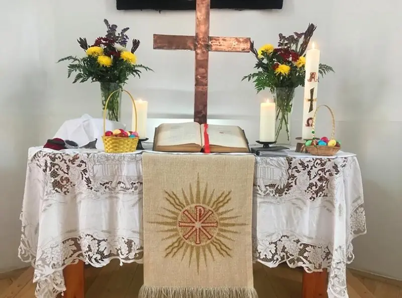 Easter decorations of Samara Lutherans