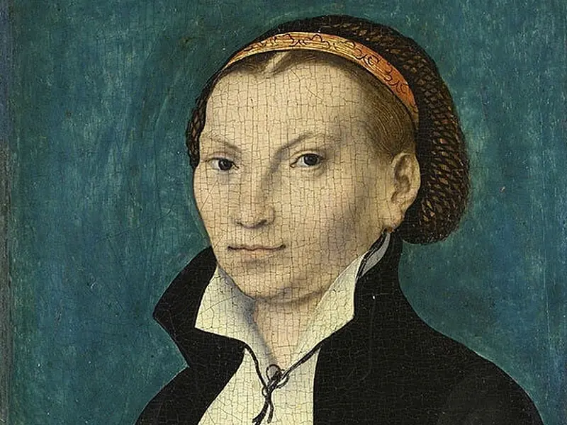 Luther's wife, Katharina von Bora. Portrait from 1526.
