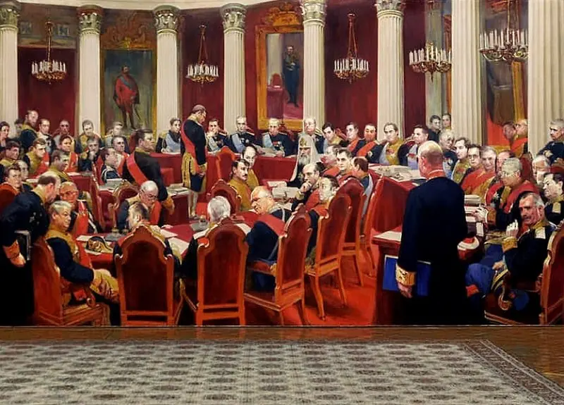Meeting of the Assembly of Nobility at the beginning of the 20th century