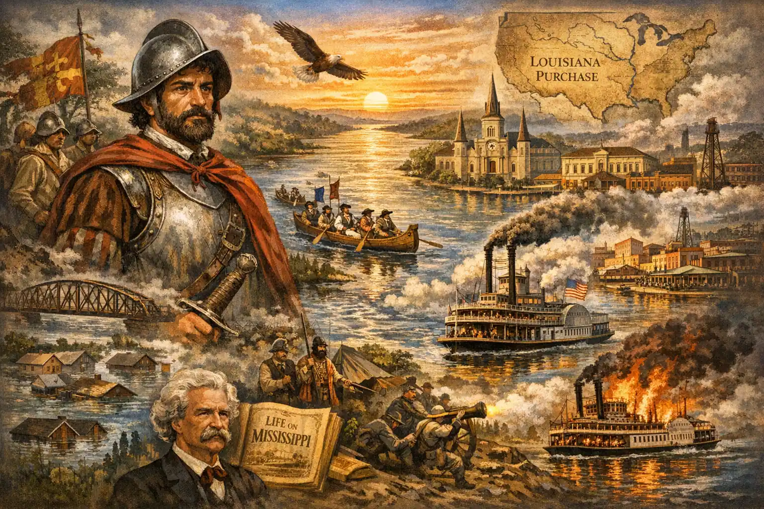 Mississippi River History From Spanish Discovery to Modern America