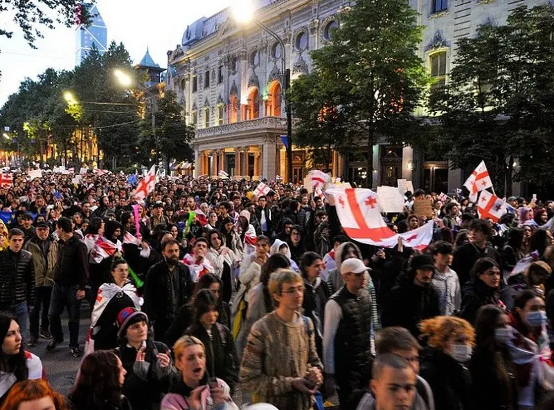 Protest against manifestations of authoritarianism in Georgia