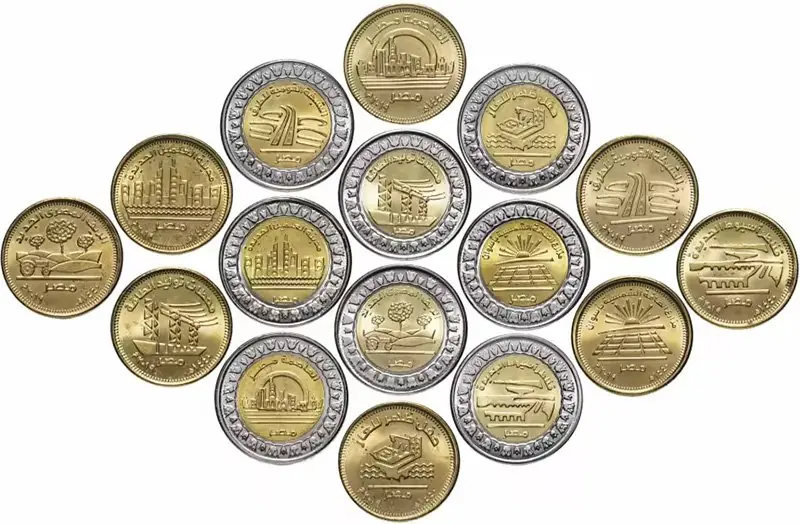 Set of modern commemorative coins of Egypt (2019)