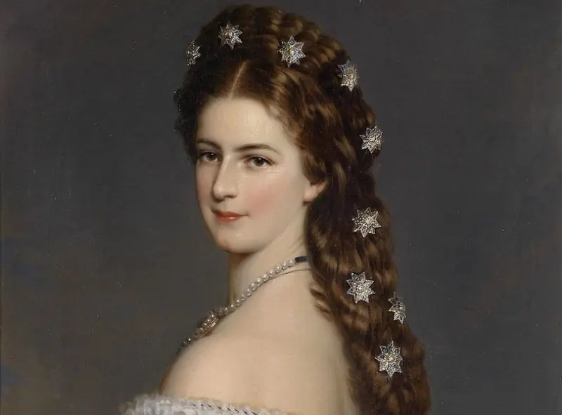 The Emperor's wife, Elisabeth of Bavaria, in a portrait from 1865.