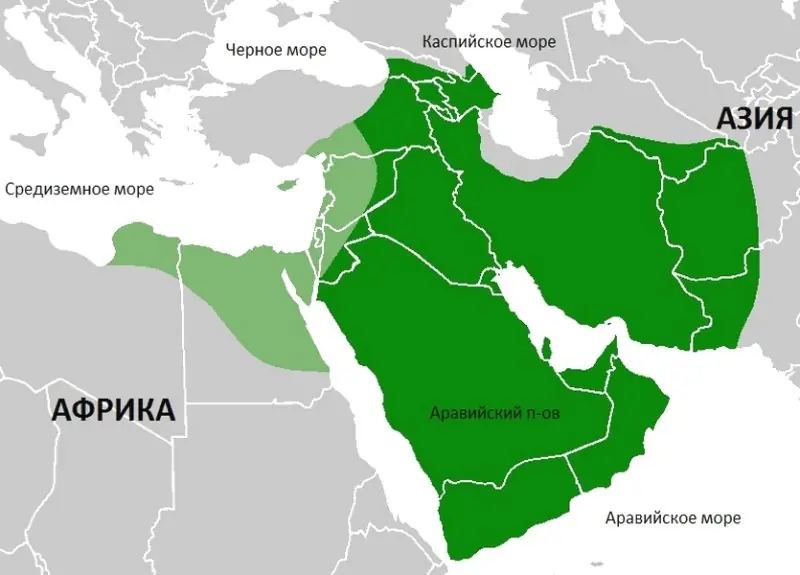 The territory of the Rashidun Caliphate under Ali ibn Abu Talib
